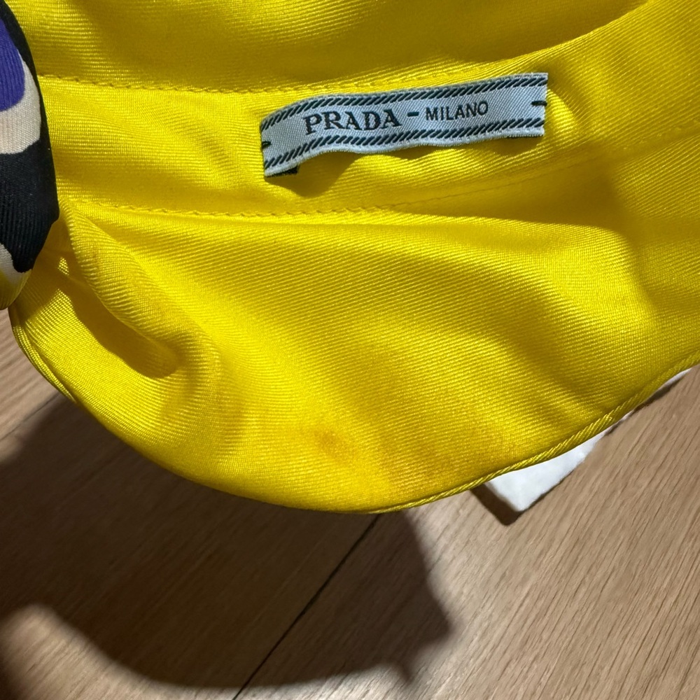 Prada Yellow & Purple Knotted Headband - Picture 6 of 8